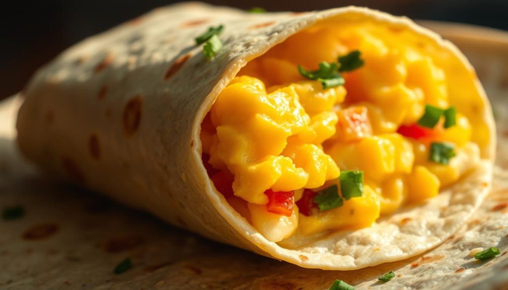 homemade breakfast burrito