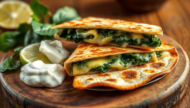 Cheesy Spinach Quesadilla