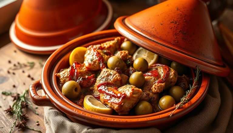 Tajine de Poulet aux Citrons Confits et Olives (Maroc)